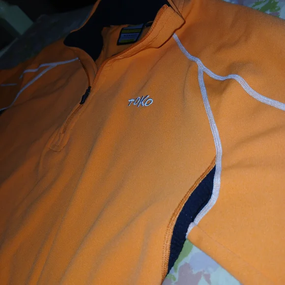 Women's Toko By Mammut 1/4 Zip Orange Pullover Sweatshirt Medium - Picture 6 of 8